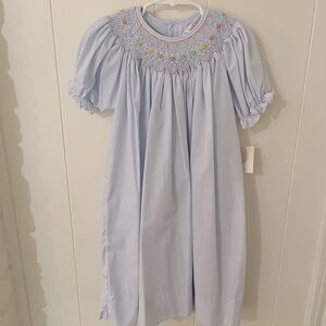NWT Petit Ami blue smocked dress